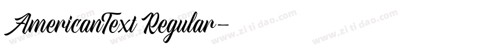 AmericanText Regular字体转换